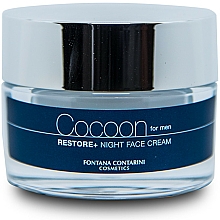 Düfte, Parfümerie und Kosmetik Gesichtscreme für Männer mit Rohkaffeeextrakt und süßem Mandelöl - Fontana Contarini Cocoon Restore+ Night Face Cream