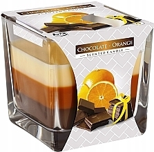 Duftende dreischichtige Kerze im Glas Schokolade-Orange - Bispol Scented Candle Chocolate & Orange — Bild N2