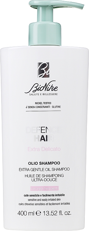 Ölshampoo für empfindliche Kopfhaut - BioNike Defence Hair Extra Gentle Oil Shampoo — Bild N1