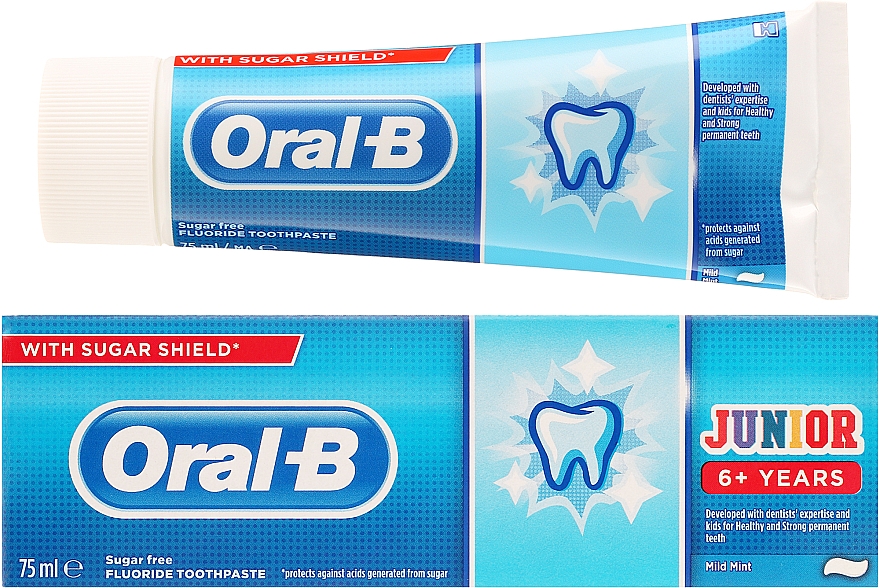 Kinderzahnpasta 6+ Jahre mit mildem Minzgeschmack - Oral-B Junior Toothpaste — Bild N1