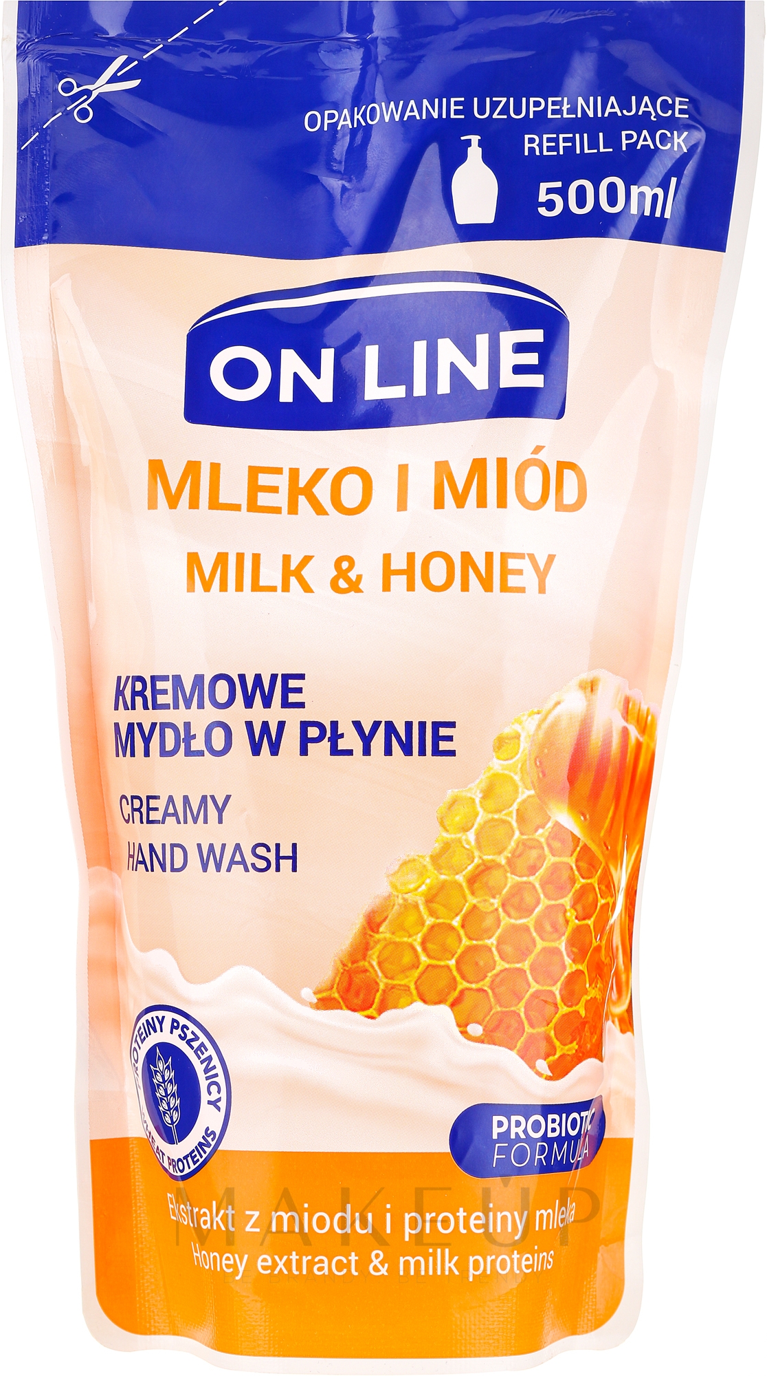 Flüssigseife - On Line Milk & Honey Liquid Soap — Bild 500 ml