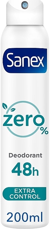 Deospray Antitranspirant - Sanex Zero% Deodorant Extra Control — Bild N1