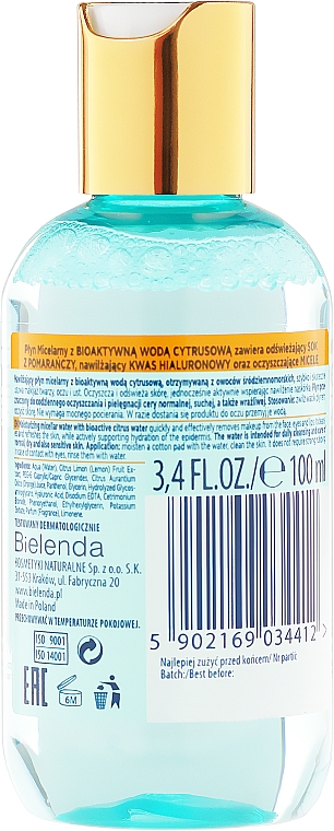Mizellenwasser mit Orange - Bielenda Fresh Juice Micellar Water Orange — Bild N2