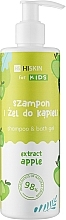 Düfte, Parfümerie und Kosmetik 2in1 Baby-Duschgel-Shampoo mit Apfel und Moringa - HiSkin Kids