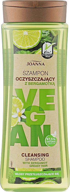Reinigungsshampoo für fettiges Haar mit Bergamotte - Joanna Vegan Cleansing Shampoo