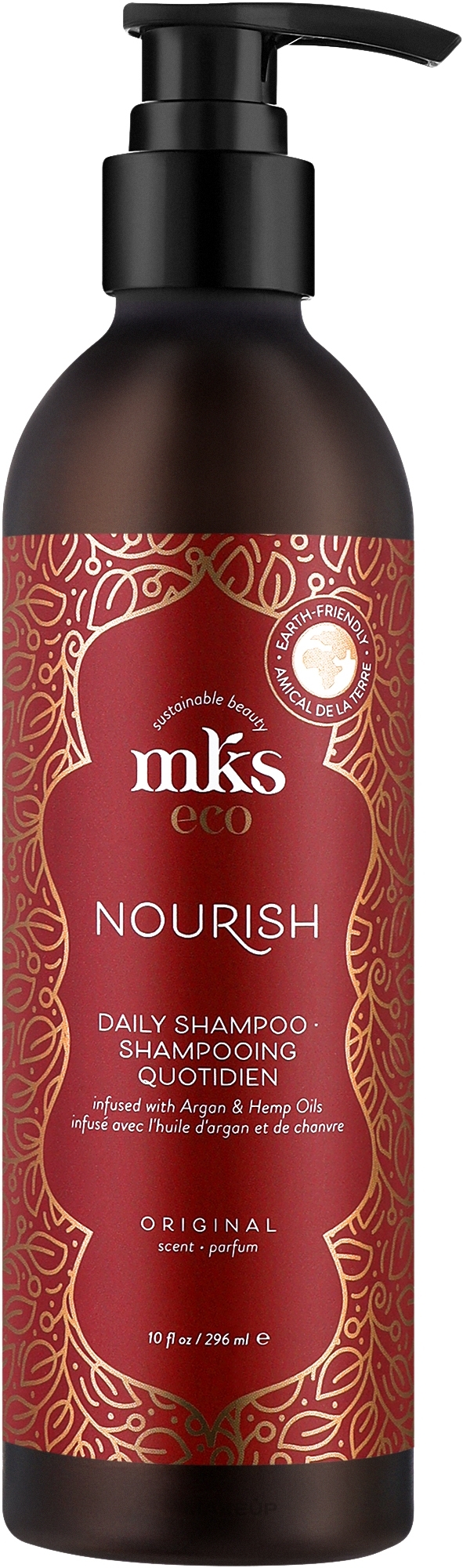 Pflegendes Shampoo für mehr Glanz - MKS Eco Nourish Daily Shampoo — Bild 296 ml