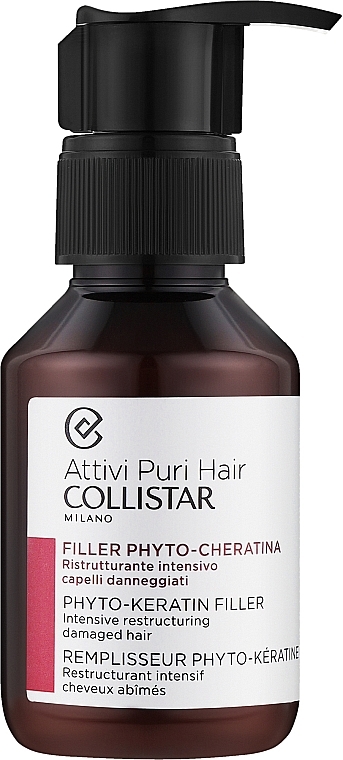 Intensiv regenerierender Haarfüller - Collistar Attivi Puri Hair Phyto-Keratin Filler — Bild N1