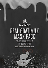 Düfte, Parfümerie und Kosmetik Tuchmaske für das Gesicht mit Ziegenmilch - Pax Moly Real Goat Milk Mask Pack