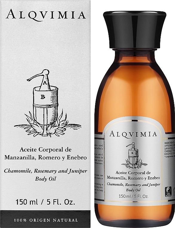 Körperöl mit Kamille, Rosmarin und Wacholder - Alqvimia Chamomile Rosemary And Juniper Body Oil — Bild N2