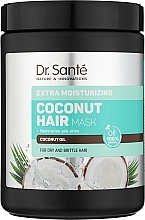 Regenerierende Haarmaske für mehr Glanz mit Kokosnuss - Dr. Sante Coconut Hair — Bild N3