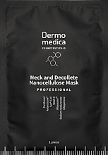 Düfte, Parfümerie und Kosmetik Verjüngende Maske aus Zellulose für Hals und Dekolleté - Dermomedica Professional Neck And Decollete Nanocellulose Mask