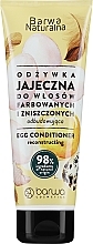 Düfte, Parfümerie und Kosmetik Regenerierende Haarspülung für gefärbtes und geschädigtes Haar mit Eiprotein und Mandelöl - Barwa Natural Conditioner Tube