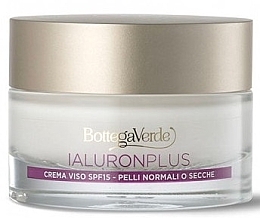 Gesichtscreme-Filler mit Hyaluronsäure - Bottega Verde Ialuron Plus Face Cream SPF15 — Bild N1