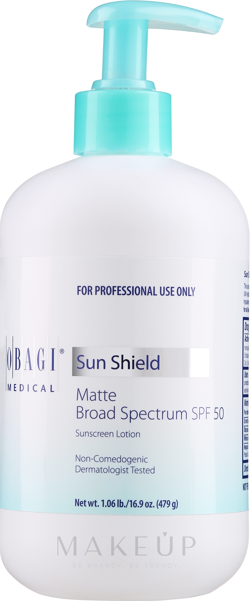 Mattierende Sonnencreme SPF50 - Obagi Sun Shield Matte Broad Spectrum SPF 50 — Bild 479 g