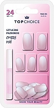 Künstliche Fingernägel inkl. Kleber Ombre Stiletto Mat 78224 - Top Choice — Bild N1