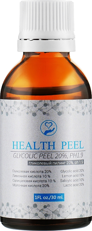 Glykolsäure-Peeling 20 % - Health Peel Glycolic Peel pH 1,9 — Bild N1