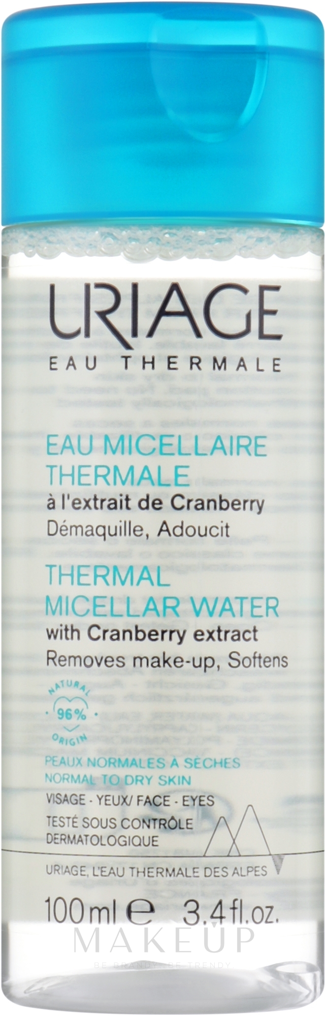 Mizellenwasser für trockene Haut - Uriage Thermal Micellar Water Normal to Dry Skin — Bild 100 ml