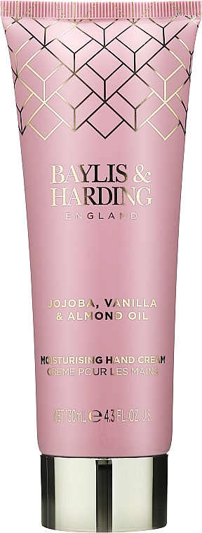 Handpflegeset - Baylis & Harding Jojoba, Vanilla & Almond Oil Hand Care Set (Handseife 300ml + Handlotion 300ml + Handcreme 130ml) — Bild N3