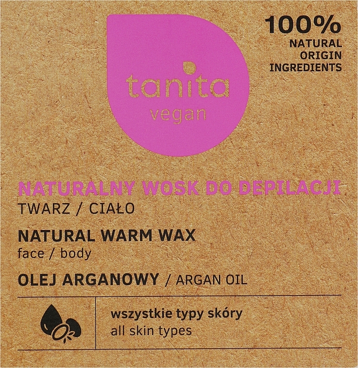 Natürliches Enthaarungswachs für Gesicht und Körper mit Arganöl - Tanita — Bild N2