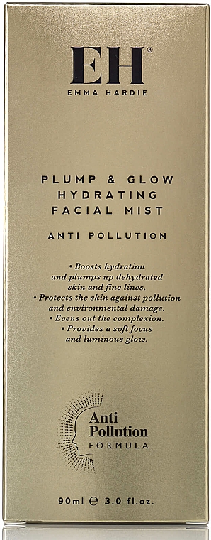 Feuchtigkeitsspendender Gesichtsnebel mit Wasserminze, Aloe Vera und Hyaluronsäure - Emma Hardie Skincare Plump & Glow Hydrating Mist — Bild N2