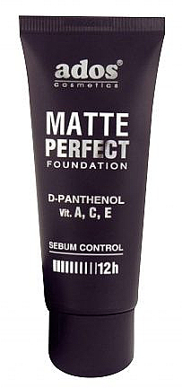 Mattierende Foun­da­ti­on mit D-Panthenol und Vitamin A, C, E - Ados Matte Perfect Foundation