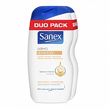 Düfte, Parfümerie und Kosmetik Duschgel 2 St. - Sanex Dermo Sensitive Shower Gel Duo Pack