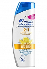 Düfte, Parfümerie und Kosmetik 2in1 Anti-Schuppen Shampoo und Pflegespülung für fettiges Haar mit Zitrusduft - Head & Shoulders Citrus Fresh Anti-Dandruff 2 in 1 Shampoo