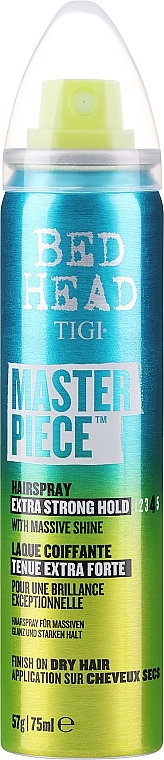 Haarlack für mehr Glanz Extra starker Halt - Tigi Bed Head Masterpiece Hairspray Extra Strong Hold Level 4 — Bild N2