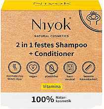 Düfte, Parfümerie und Kosmetik Fester Shampoo-Conditioner Vitamin - Niyok 2in1