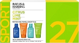Set - Baylis & Harding Citrus Lime Mint Refreshing Travel Essentials Gift Set (hair/body/wash/100ml + sh/gel/50ml + ash/balm/50ml + f/wash/100ml) — Bild N1