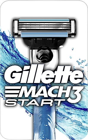 Rasierer mit 1 Ersatzklinge - Gillette Mach 3 Start — Bild N1