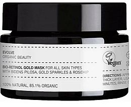 Gesichtsmaske - Evolve Organic Beauty Masks Bio-Retinol Gold Mask — Bild N1