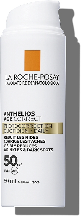 Anti-Aging Sonnenschutzcreme für das Gesicht mit Hyaluronsäure, Niacinamid und Phe-Resorcinol SPF 50 - La Roche-Posay Anthelios Age Correct SPF50