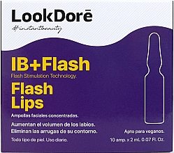 Düfte, Parfümerie und Kosmetik Konzentriertes Serum in Ampullen für die Lippen - LookDore IB+Flash Lips Ampoules