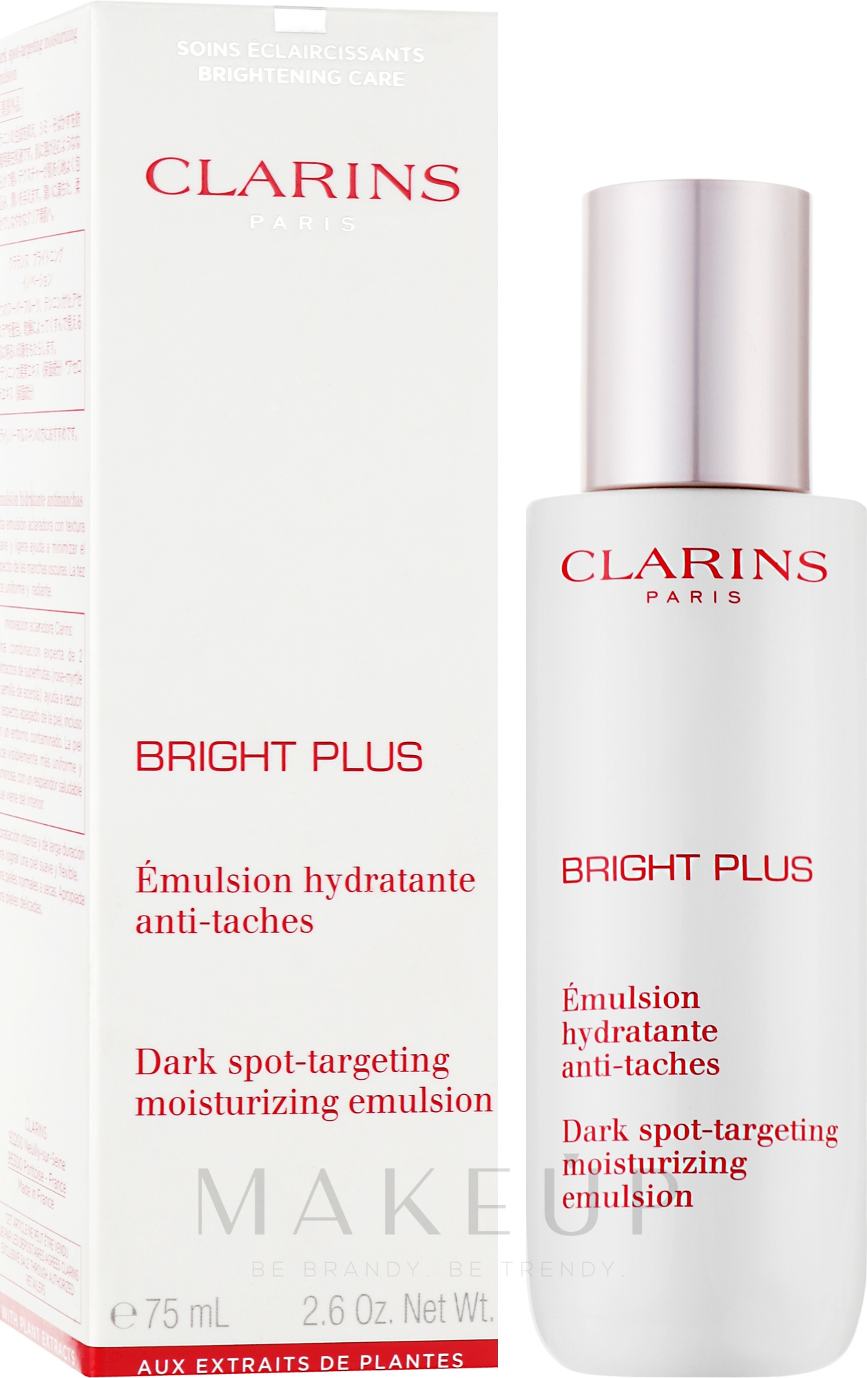 Feuchtigkeitsspendende Gesichtsemulsion - Clarins Bright Plus Dark Spot-Targeting Moisturizing Emulsion — Bild 75 ml