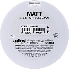 Matte Lidschatten - Ados Matt Effect Eye Shadow — Bild N6