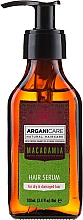 Feuchtigkeitsspendendes Serum mit Argan- und Macadamiaöl für trockenes und strapaziertes Haar - Arganicare Macadamia Hair Serum for Dry & Damaged Hair — Bild N2