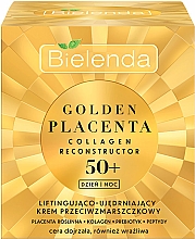 Anti-Aging-Gesichtscreme mit Kollagen und Präbiotika 50+ - Bielenda Golden Placenta Collagen Reconstructor — Bild N2