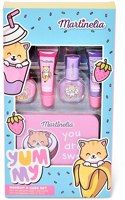 Set - Martinelia Yummy Beauty Tin Case (Nagellack 2x4ml + Lipgloss 2x8ml + Box)  — Bild N2