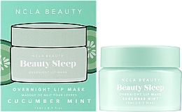 Lippenmaske für die Nacht - NCLA Beauty Beauty Sleep Overnight Lip Mask Cucumber Mint — Bild N2