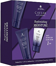 Düfte, Parfümerie und Kosmetik Set - Alterna Caviar Anti-Aging Replenishing Moisture Trial Kit (mini/h/cr/25ml + mini/sh/40ml + mini/cond/40ml)