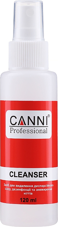 Klebeschichtentferner, Desinfektionsmittel und Nagelentfetter - Canni Cleanser 3 in 1 — Bild N2