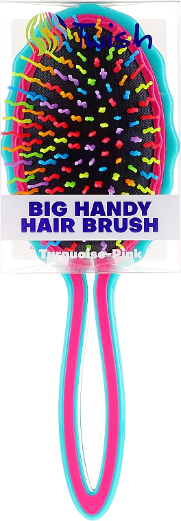Haarbürste türkis-rosa - Twish Big Handy Hair Brush Turquoise-Pink — Bild N2