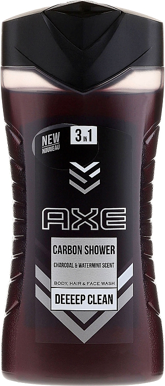 3in1 Duschgel für Körper, Haar und Gesicht - Axe Carbon Shower Gel