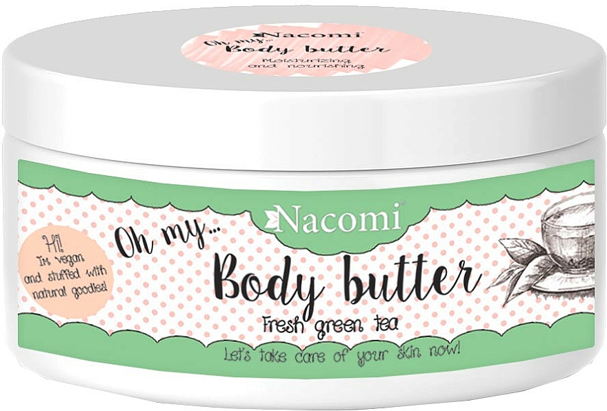 Sheabutter für den Körper mit Arganöl und grünem Tee - Nacomi Body Butter Refreshing Green Tea — Foto N1