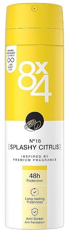 Deospray - 8x4 №16 Splashy Citrus Deodorant — Bild N1