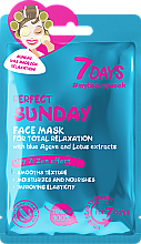 Düfte, Parfümerie und Kosmetik Entspannende Gesichtsmaske mit Agave und Lotus-Extrakt - 7 Days Perfect Sunday