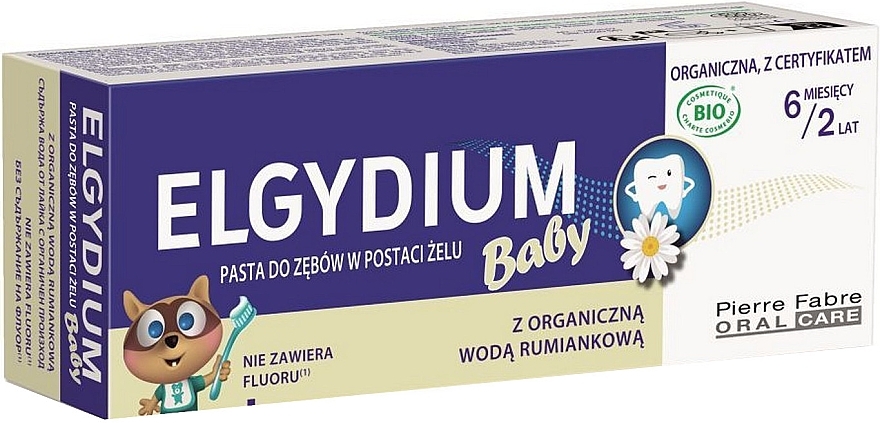 Zahnpasta für Kinder von 6 Monaten bis 2 Jahren mit Kamillenwasser - Elgydium Baby Toothpaste — Bild N1