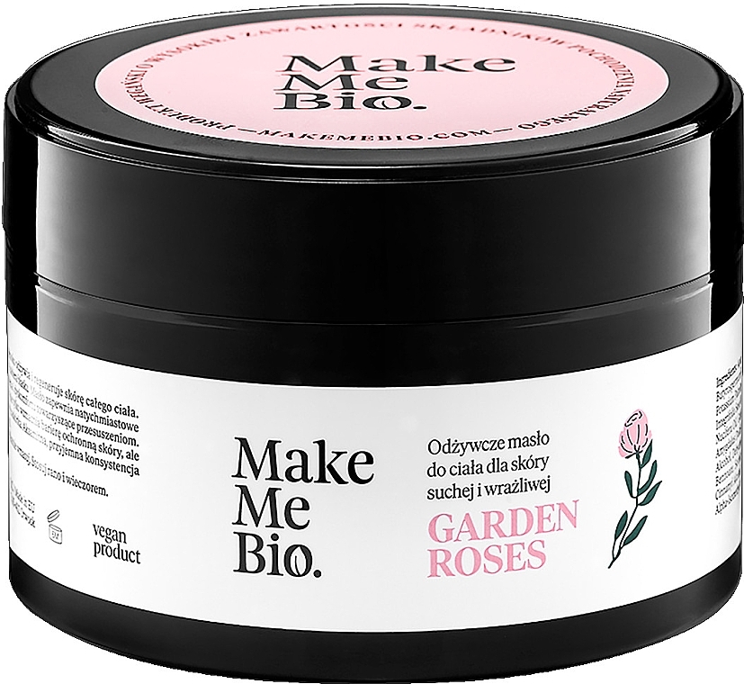 GESCHENK! Pflegende Körperbutter für trockene und empfindliche Haut - Make Me Bio Garden Roses Nourishing Body Butter — Bild N1