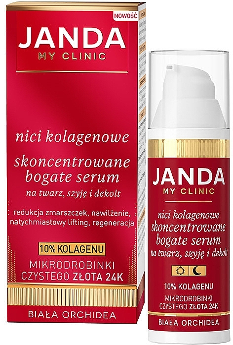 Konzentriertes Kollagenserum für das Gesicht - Janda My Clinic Collagen Threads Face Serum  — Bild N1